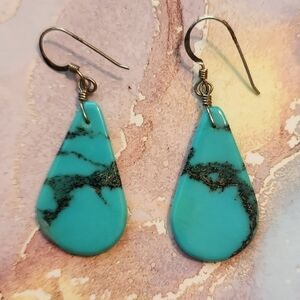 Turquoise Teardrop Earrings